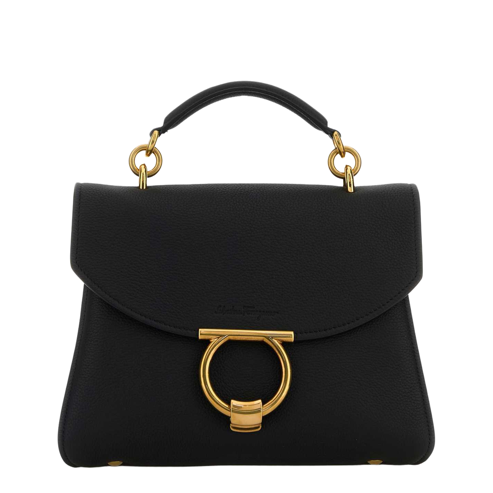 Black Leather Margot Handbag