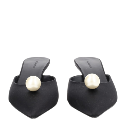MAYFEYR - Magda Butrym - Mule In Seta Con Perla - 513526BLACK