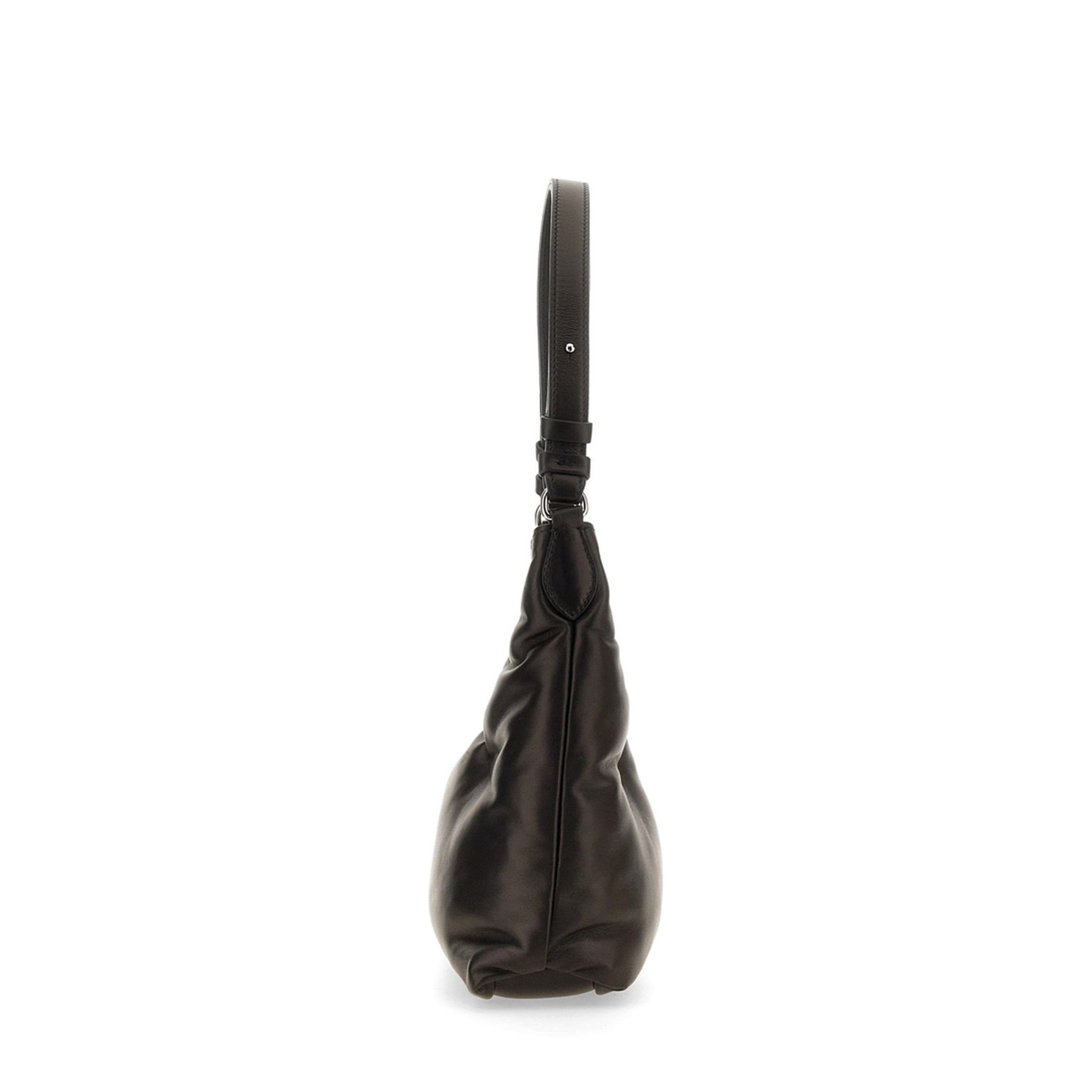 Glam Slam Small Lambskin Hobo Bag - Black