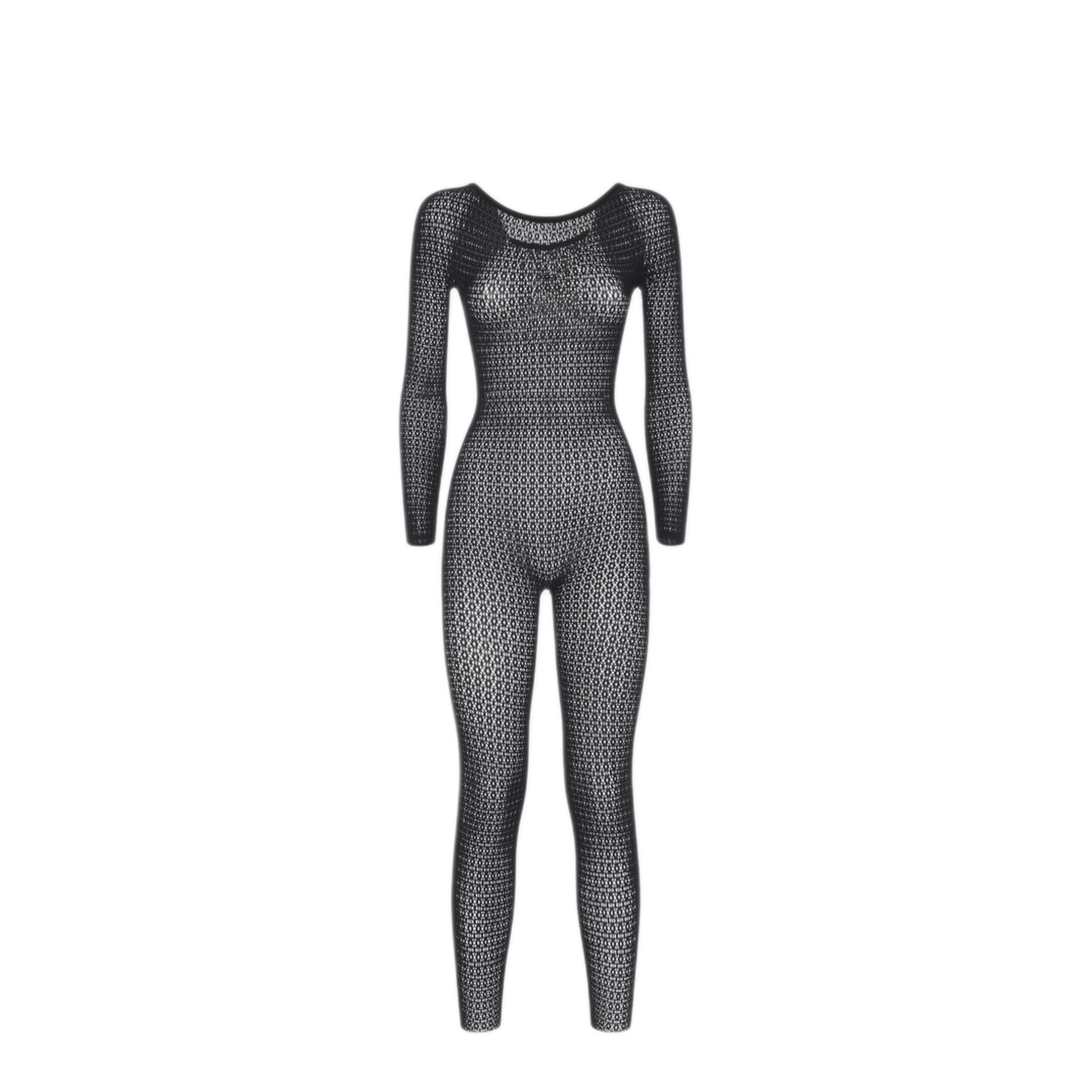 MAYFEYR - Wolford - Black Daisy Net Catsuit - 534617005