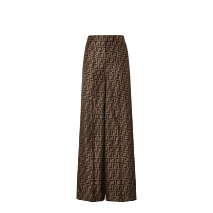 Trousers Silk Brown