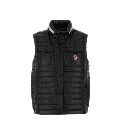Black Nylon Gumiane Down Jacket