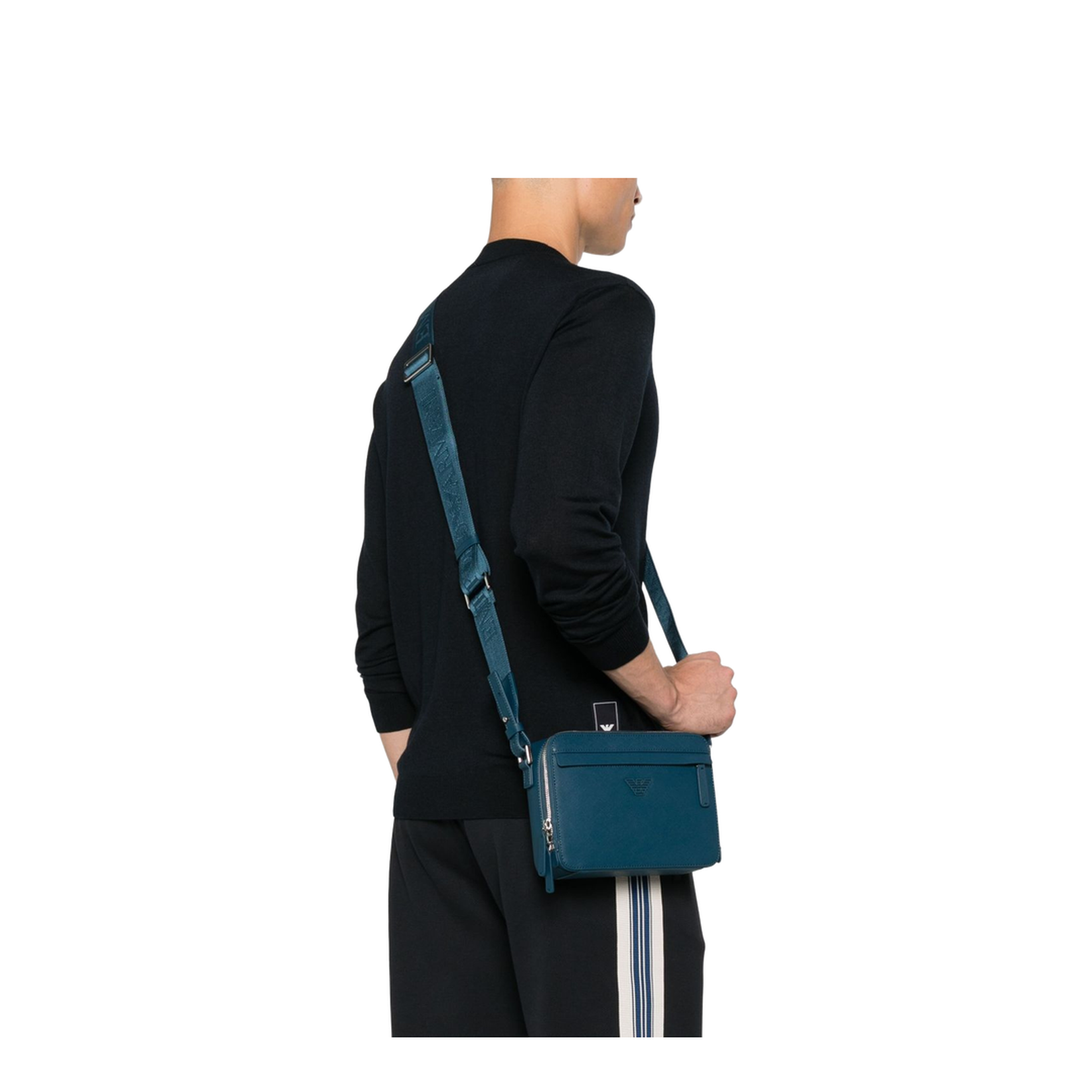Regenerated Saffiano Leather Mini Camera Bag