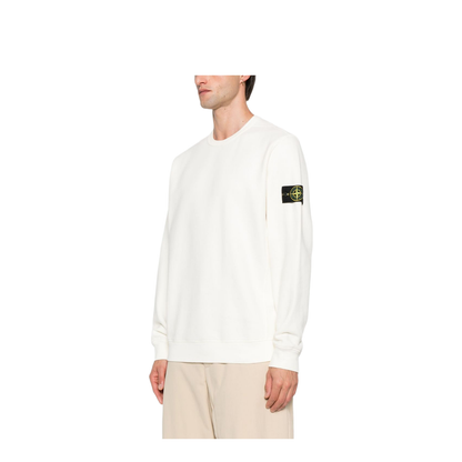Brushed Organic Cotton Fleece Crewneck Sweatshirt