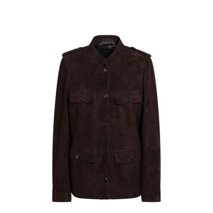 Coffee-coloured Suede Jacket