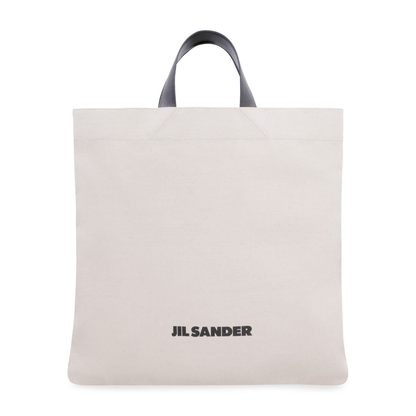 Logo-print Linen Tote Bag