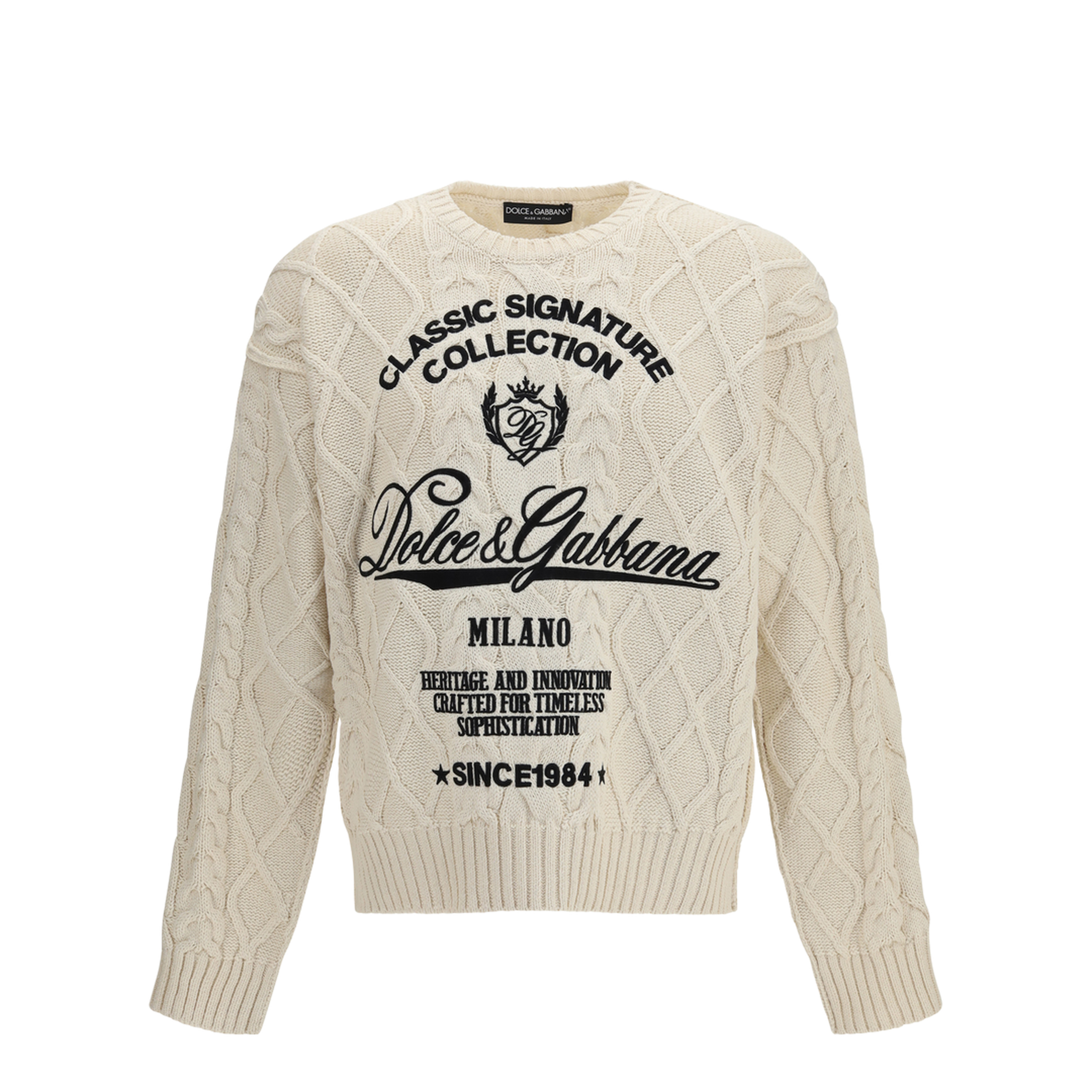 MAYFEYR - Dolce & Gabbana - Cable-Knit Pullover - GXX37ZJGMFL