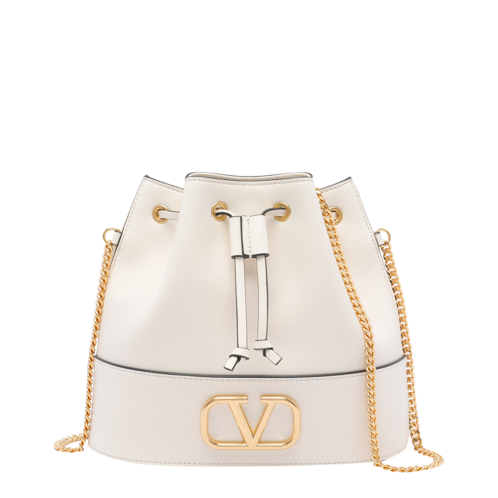 Mini Bucket Bag in Nappa with Vlogo Signature Chain