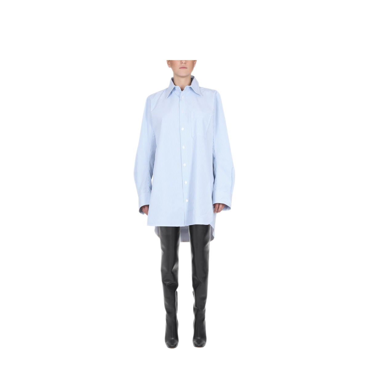 Shirt with Curved Back