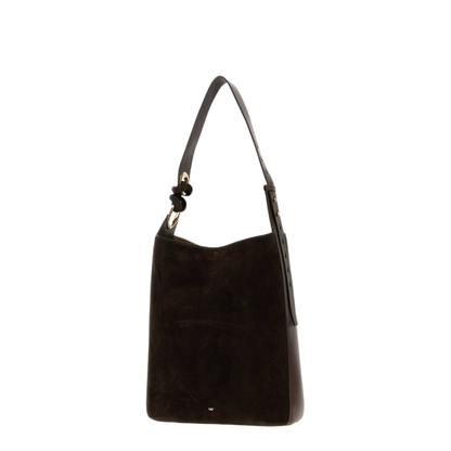 MAYFEYR - Anya Hindmarch - Ringo Bucket Bag In Suede - 5050925200363TRUFFLE