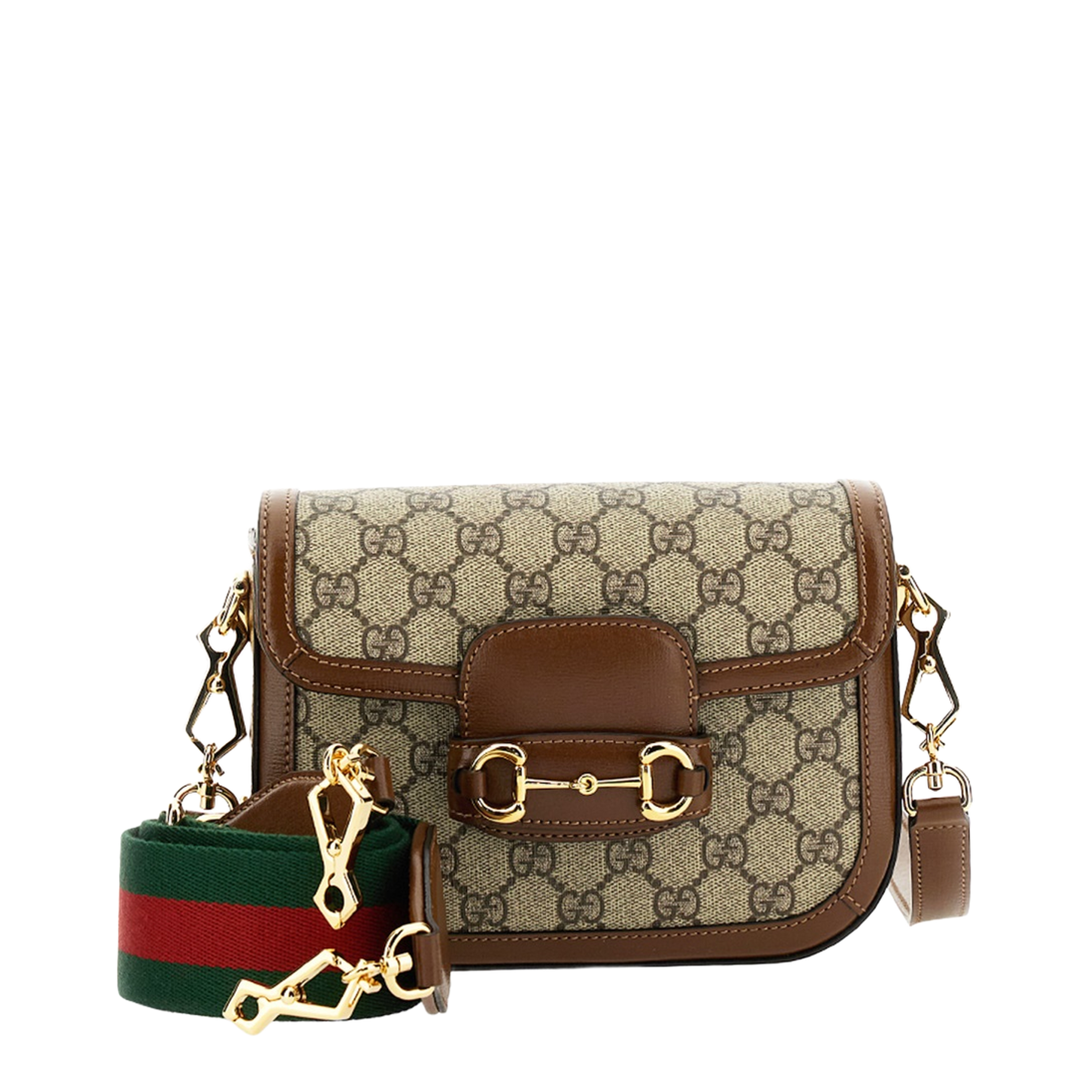 Horsebit 1955 Small Leather Shoulder Bag - Brown