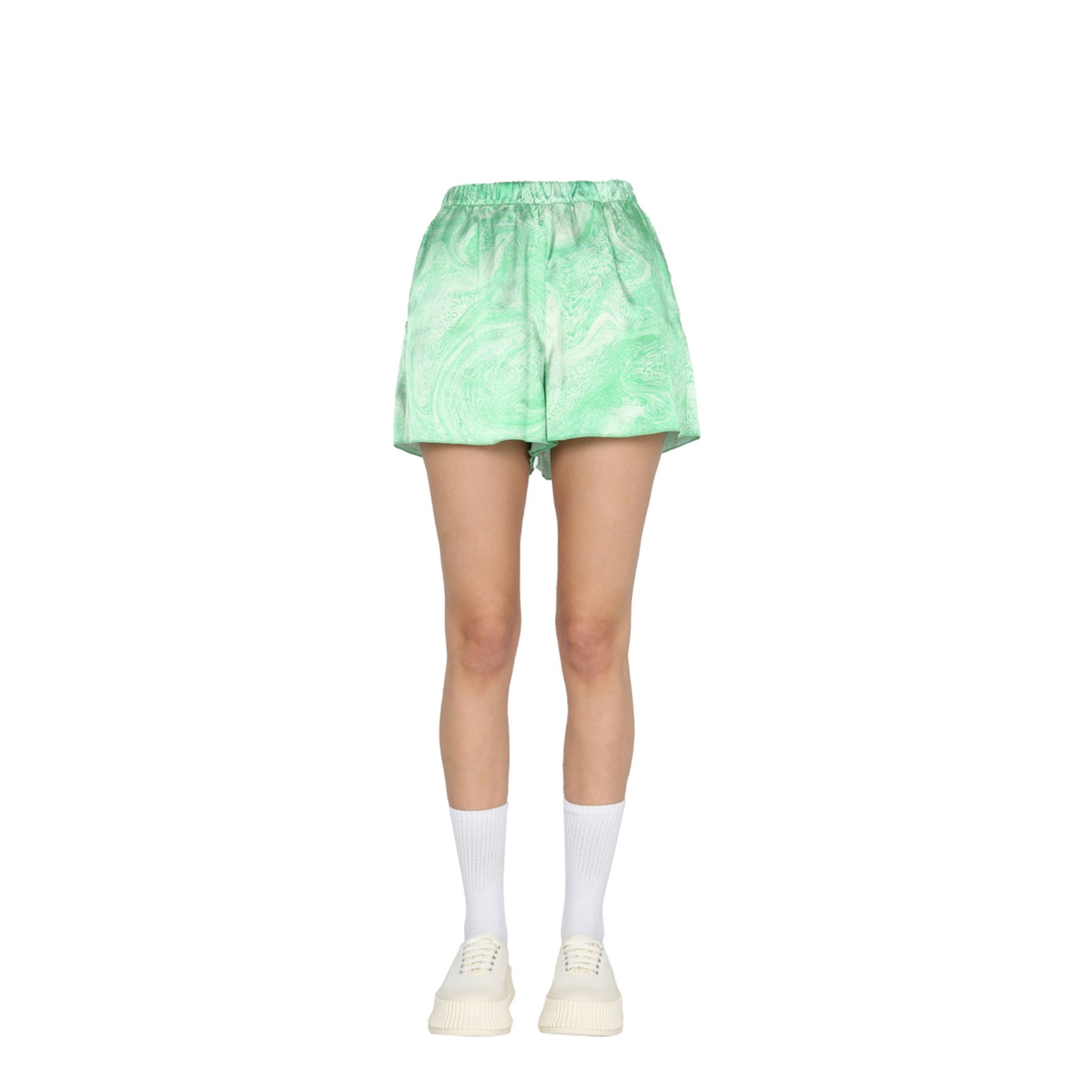 MAYFEYR - OPENING CEREMONY - Marble Effect Shorts - YWCB002S21FAB0025504