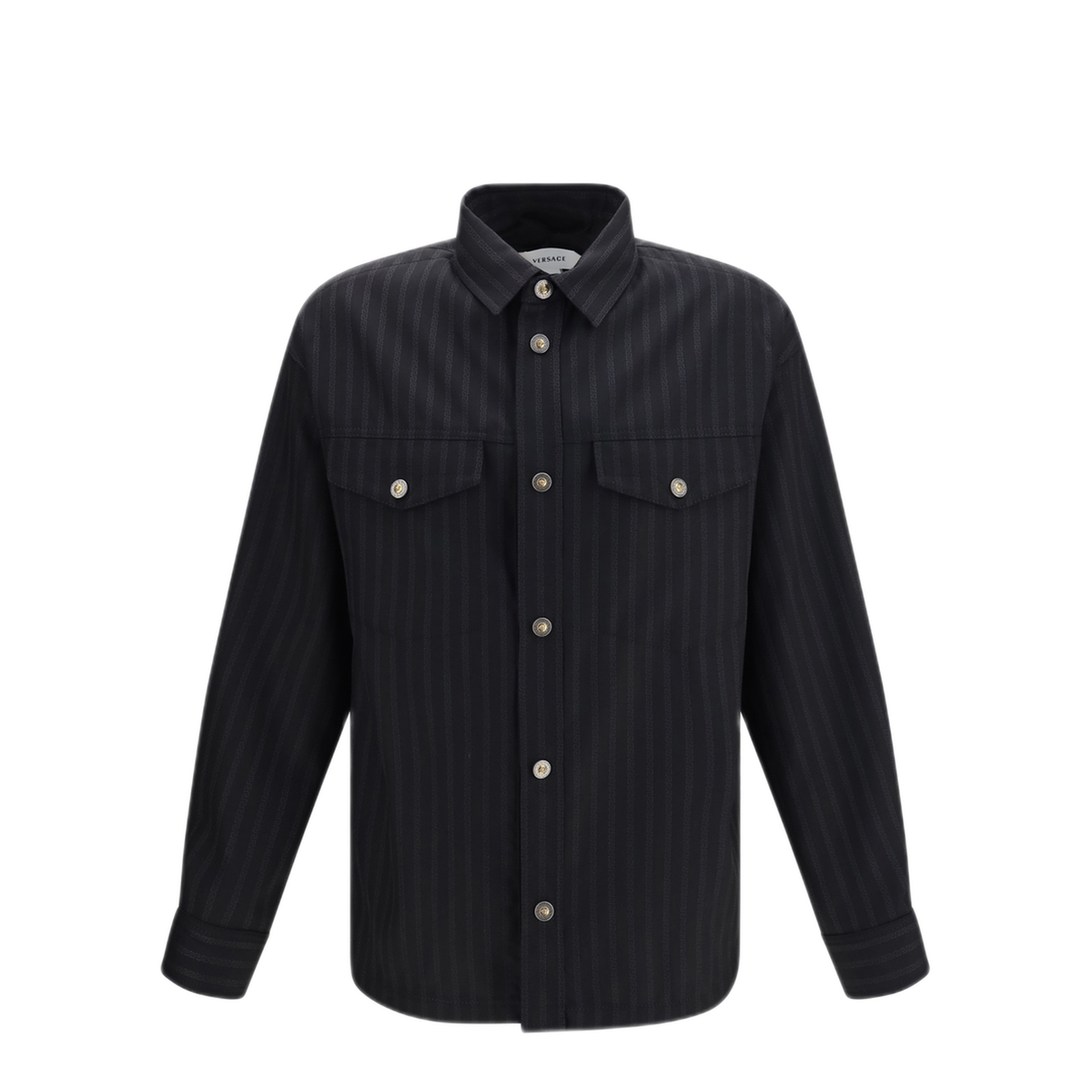MAYFEYR - Versace - Greca Monogram Jacquard Wool Shirt - 10268331A192071B000