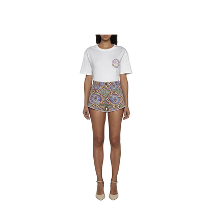 Paisley Print Shorts