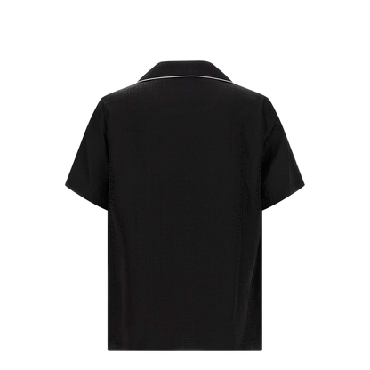 Varsity Pyjama Shirt Black