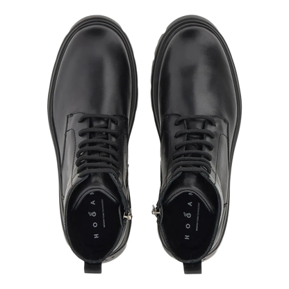 MAYFEYR - Hogan - Lace-Up Leather Boots With Zip - HXM6920FU60UDM