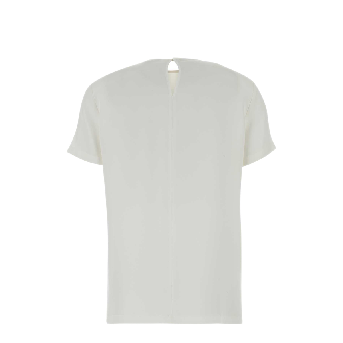 MAYFEYR - Max Mara - White Silk Pagano T Shirt - 2621116011600002