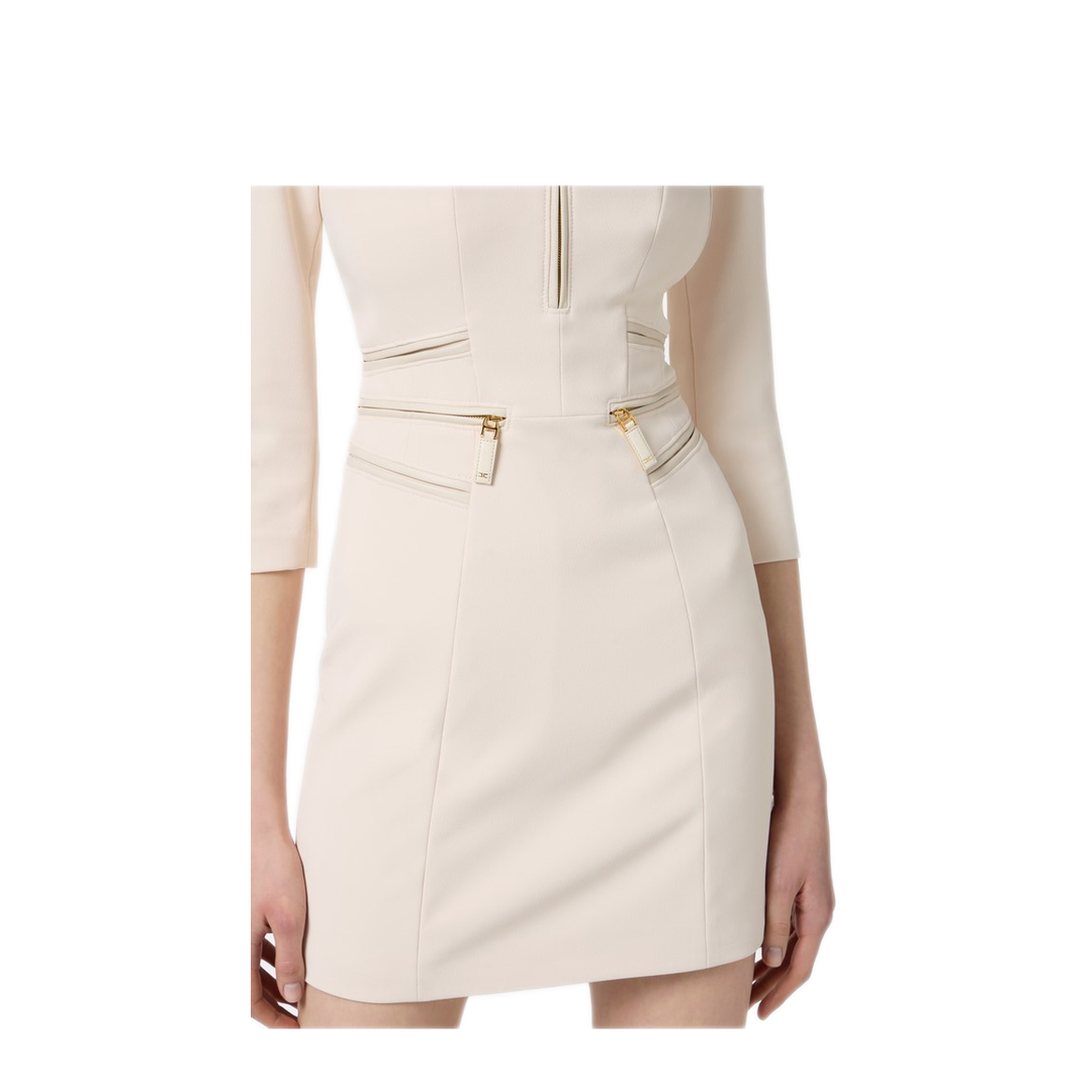 MAYFEYR - Elisabetta Franchi - White Dresses - AB82356E2DZ9
