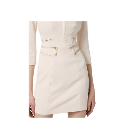 MAYFEYR - Elisabetta Franchi - White Dresses - AB82356E2DZ9
