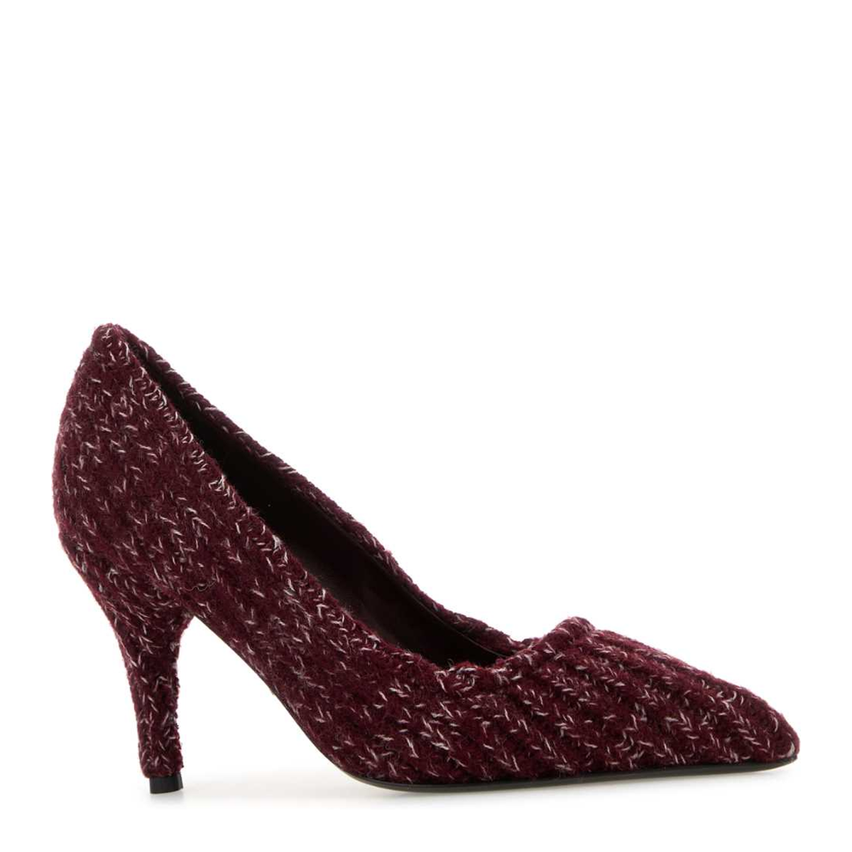 MAYFEYR - Prada - Melange Burgundy Fabric Pumps - 1I213OFA0853ZKZF0DWR