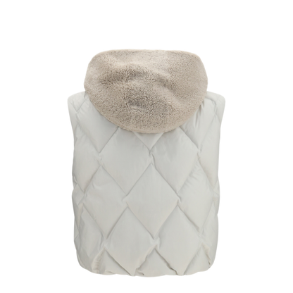 MAYFEYR - Brunello Cucinelli - Padded Vest With Shearling Hood - MD5983549C3671