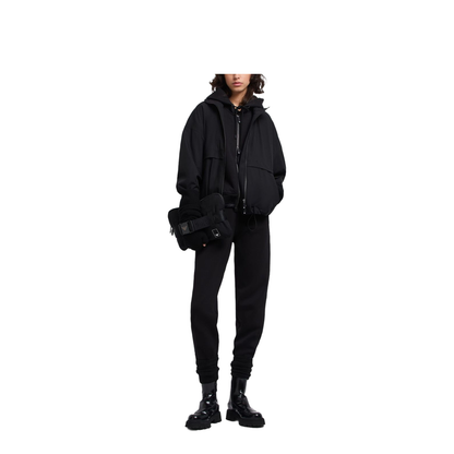 Cotton Blouson Jacket - Black