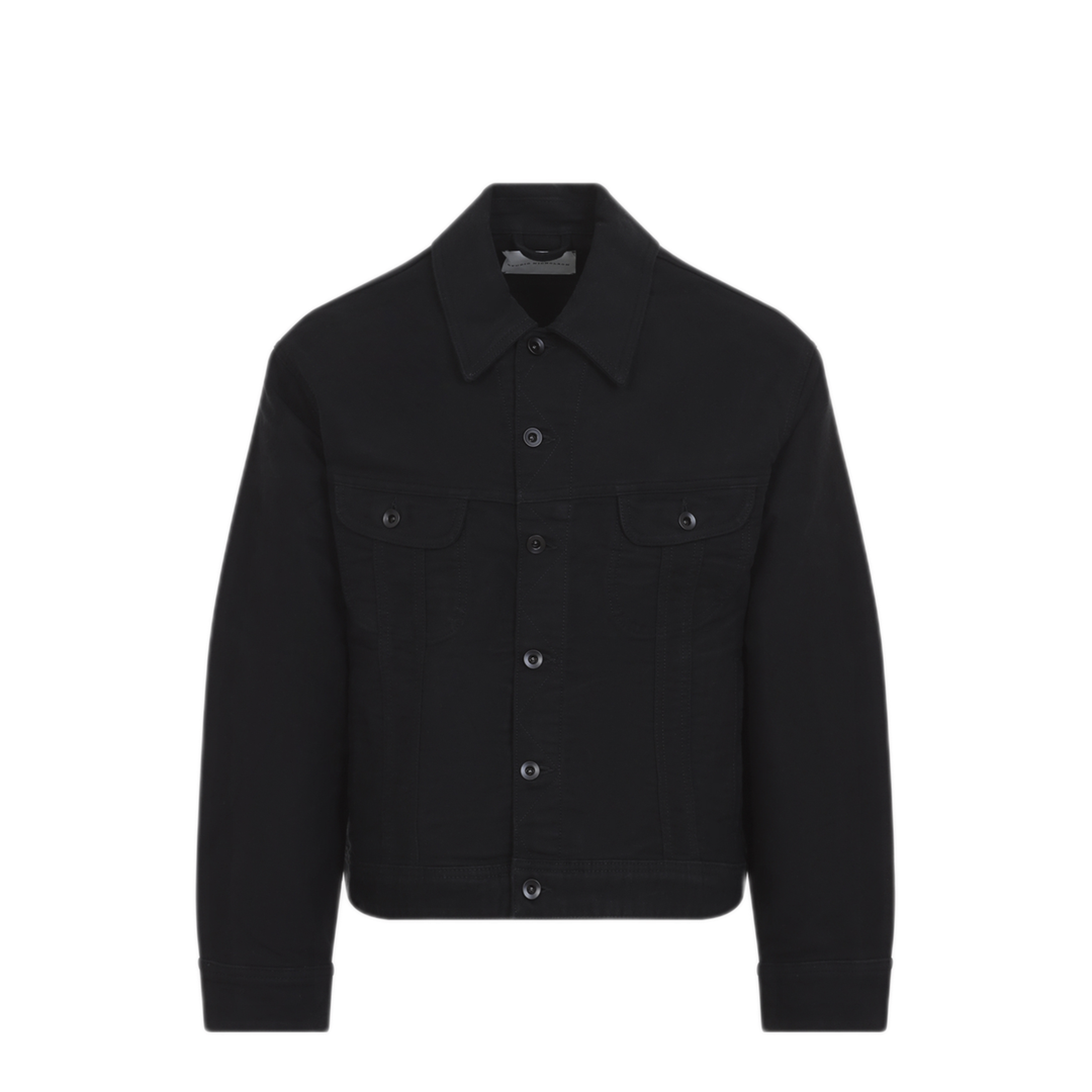 MAYFEYR - Studio Nicholson - Black Derby Cropped Jacket - DERBYSNM1442BLACK