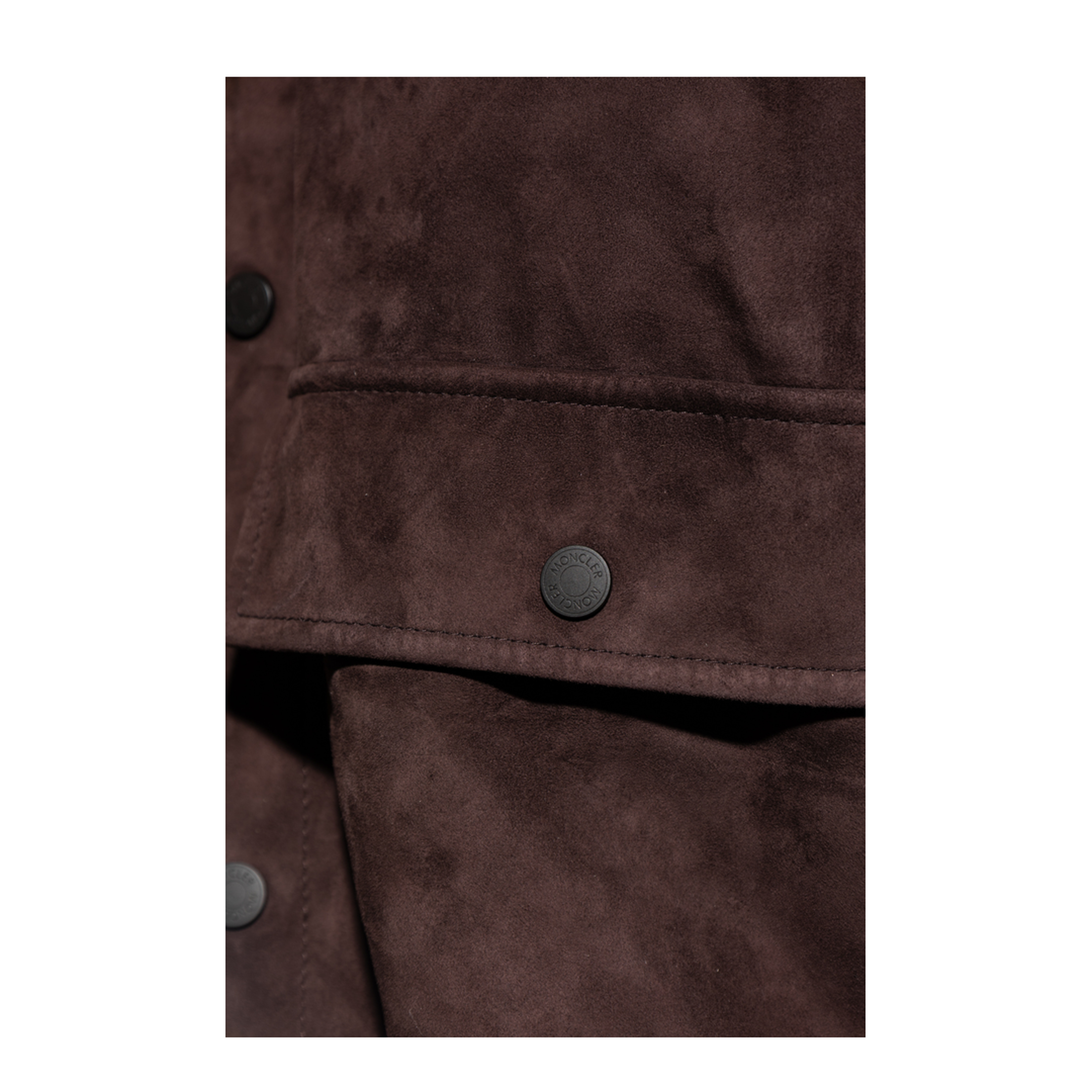 Brown Wool & Suede Cardigan