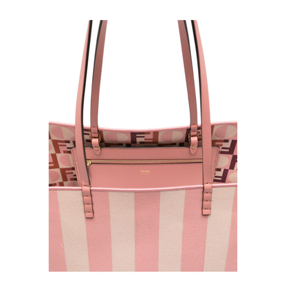 Roll Large Canvas Tote Bags - Pastel pink