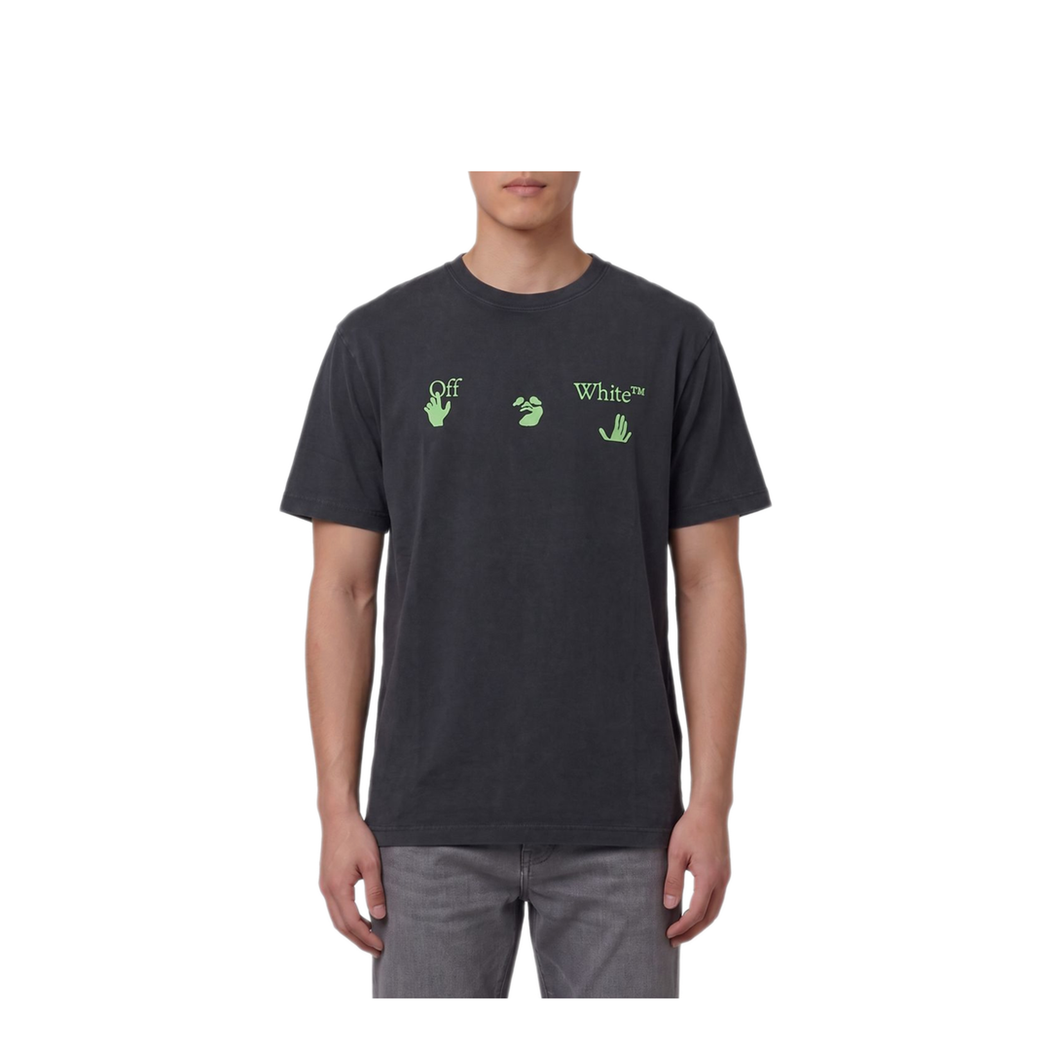 MAYFEYR - Off-White - T-Shirts And Polos Black - OMAA120F26JER01900