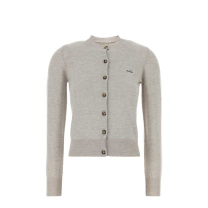 Melange Grey Wool Blend Rosa Cardigan