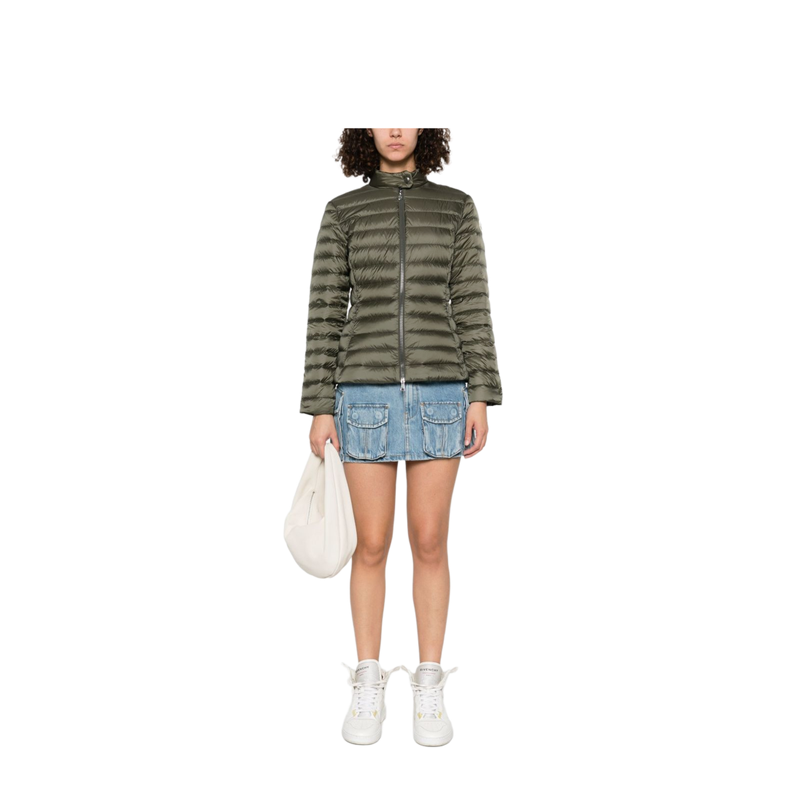 Olive Green Igelle Short Down Jacket