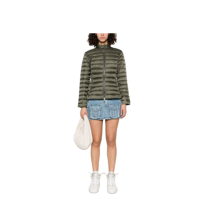 Olive Green Igelle Short Down Jacket
