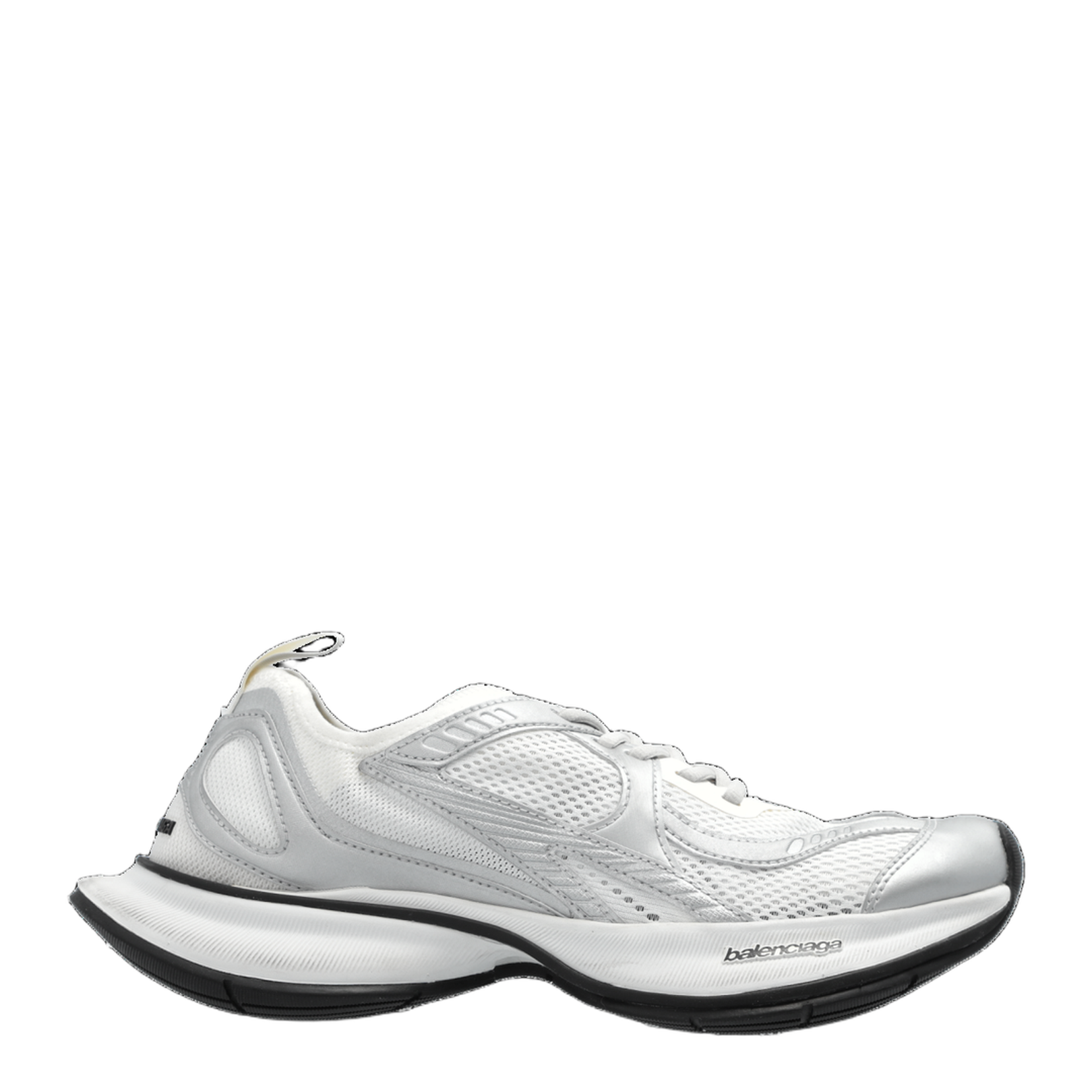 Circuit Sneaker in White/Silver