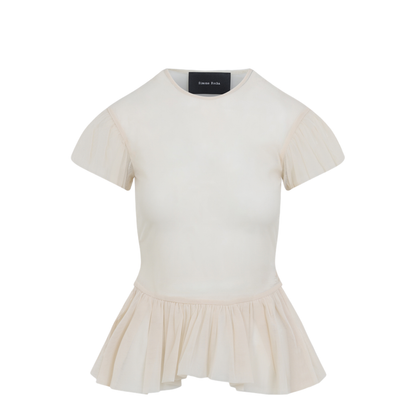 MAYFEYR - Simone Rocha - Sheer Ballet Peplum Top - 54251249