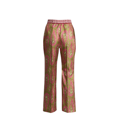 Paisley Foliage Bootcut Pants