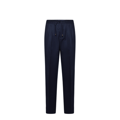 Leisure Fit Trousers Wool Navy