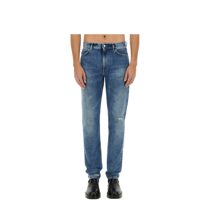 Slim-Fit Denim Jeans - Blue
