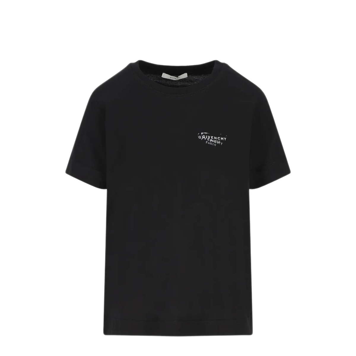 Black T-shirt with Stamp Print
