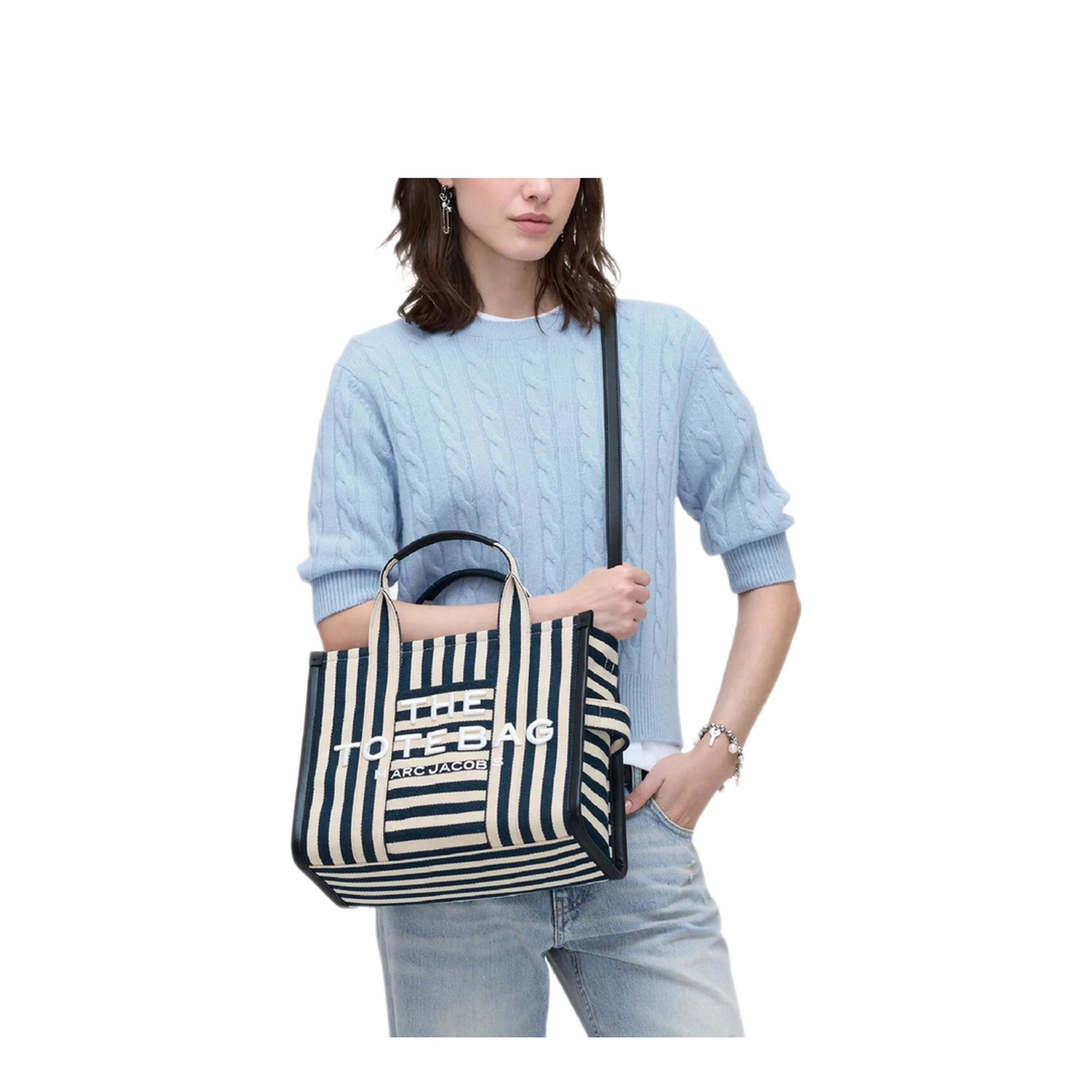MAYFEYR - Marc Jacobs - Stripe Canvas Medium Tote Bag - 2S6HTT021H02