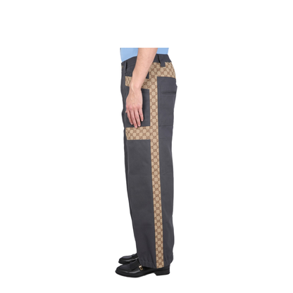 Cotton Fabric Pants with Inserts