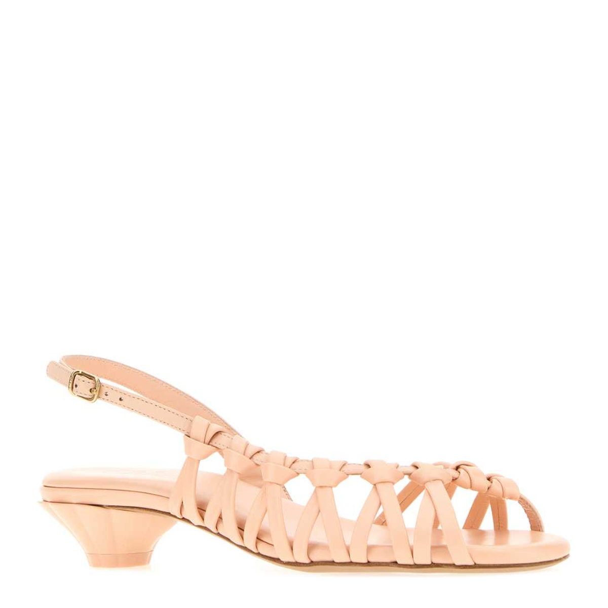 MAYFEYR - Chloè - Peach Leather Estra Sandals - CH26U17ZRC6J6