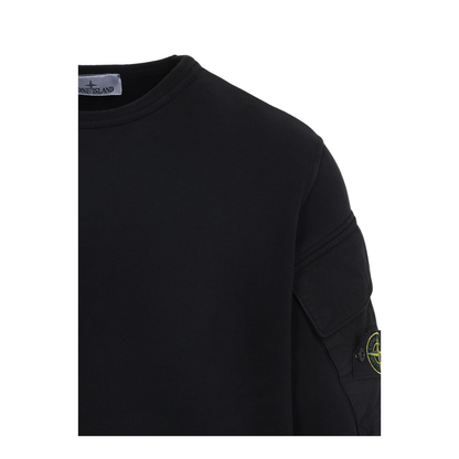 Brushed Organic Cotton Fleece Crewneck Sweatshirt