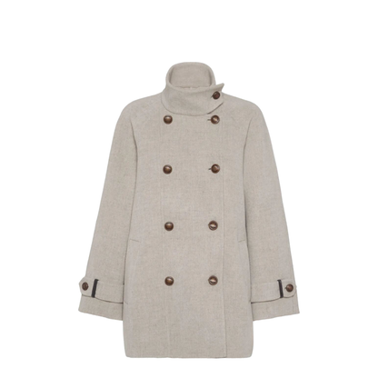 Wool & Cashmere Coat Beige