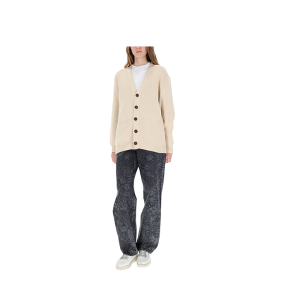 Cotton V-Necked Cardigan