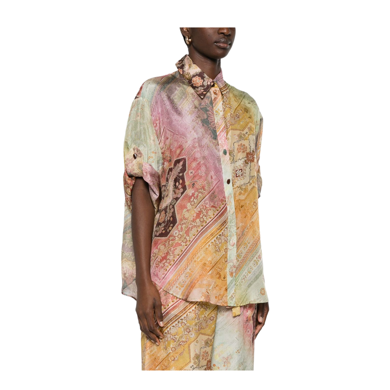 Silk Short Sleeved Shirt