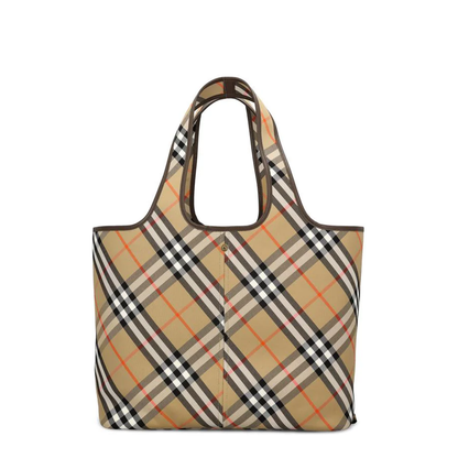 Elegant Check Pattern Handbag