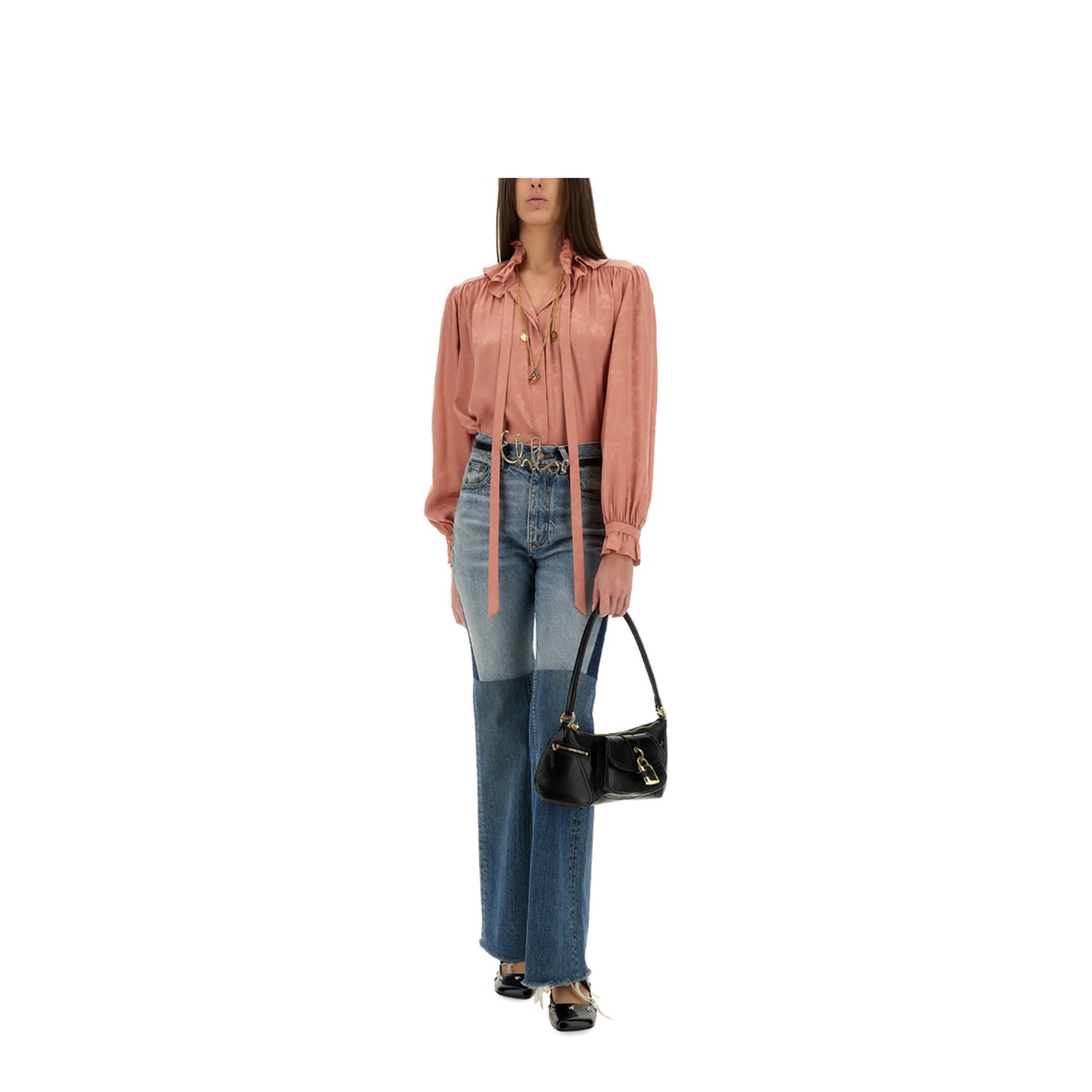 MAYFEYR - Chloè - Fluid Silk Jacquard Blouse - 25SHT103006L7