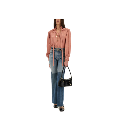MAYFEYR - Chloè - Fluid Silk Jacquard Blouse - 25SHT103006L7