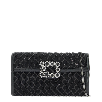 Envelope Flap Piping Flower Buckle